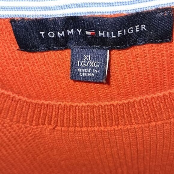 Tommy Hilfiger Embellished Crew Neck Uniquely Designed Sleeveless Sz XL Sweater - Picture 3 of 9